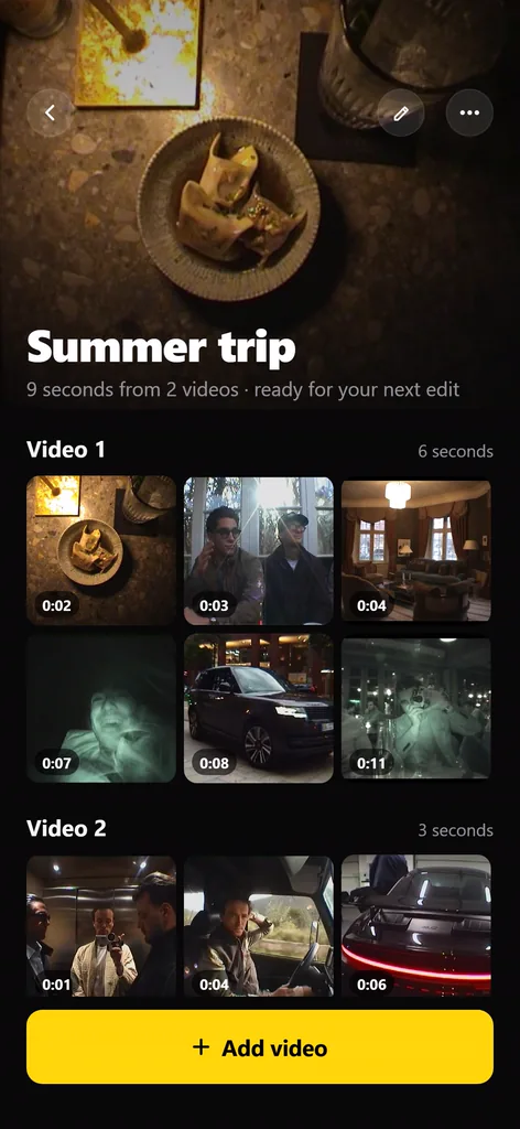 A Source called Summer trip: nine kept seconds from two videos